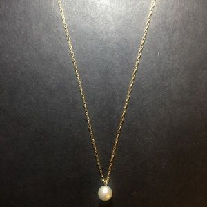 14K Gold & Saltwater Pearl Necklace